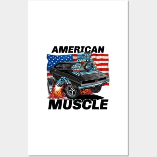 American Muscle Cars Posters and Art